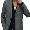 Men * | Kingly Two Button Blazer Allsaints Gray