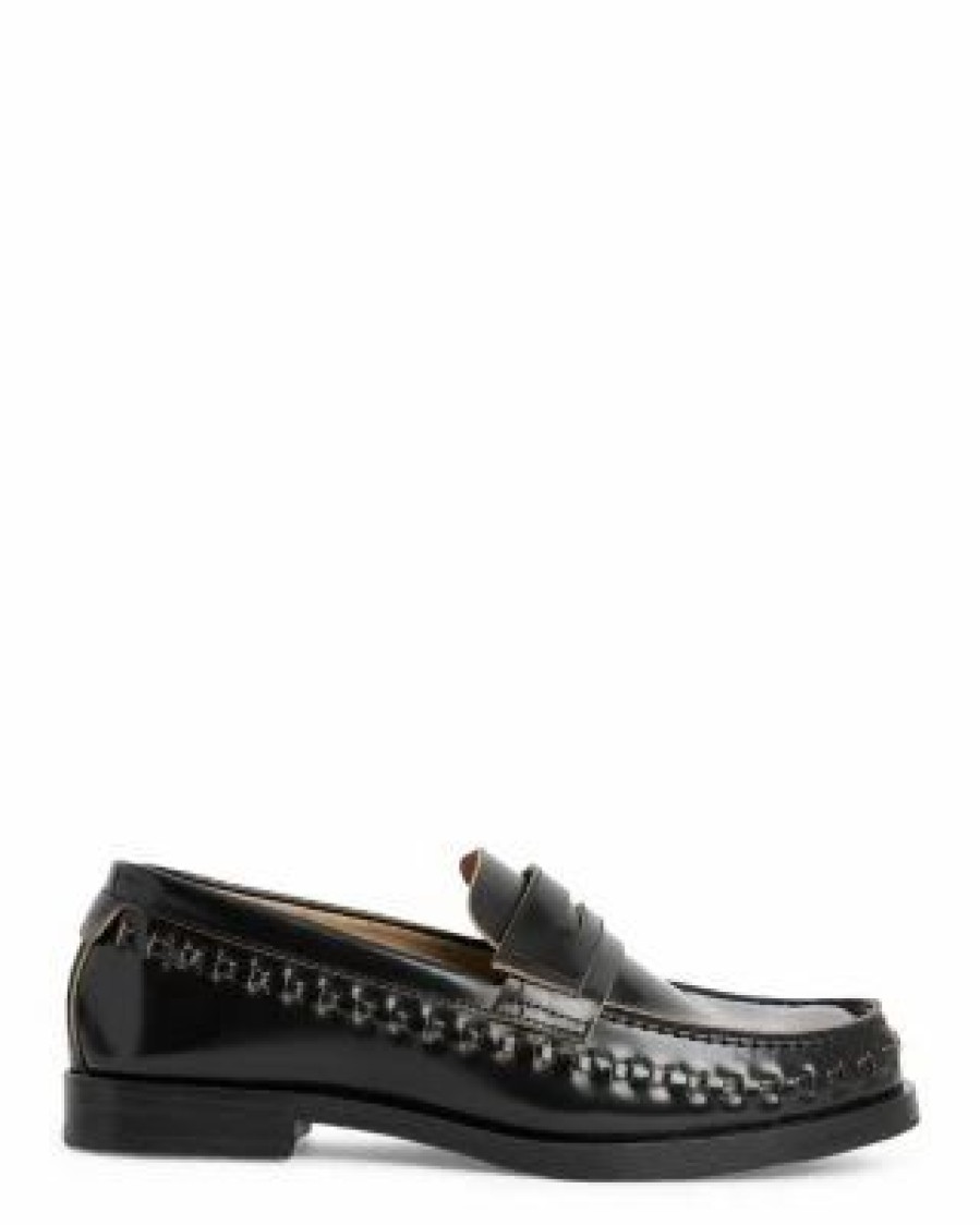 Shoes * | Women'S Sofie Stitched Slip On Penny Loafer Flats Allsaints