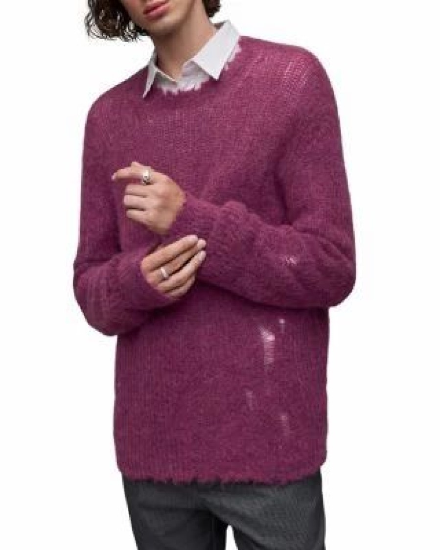 Men * | Bleaker Relaxed Fit Sweater Allsaints Pink