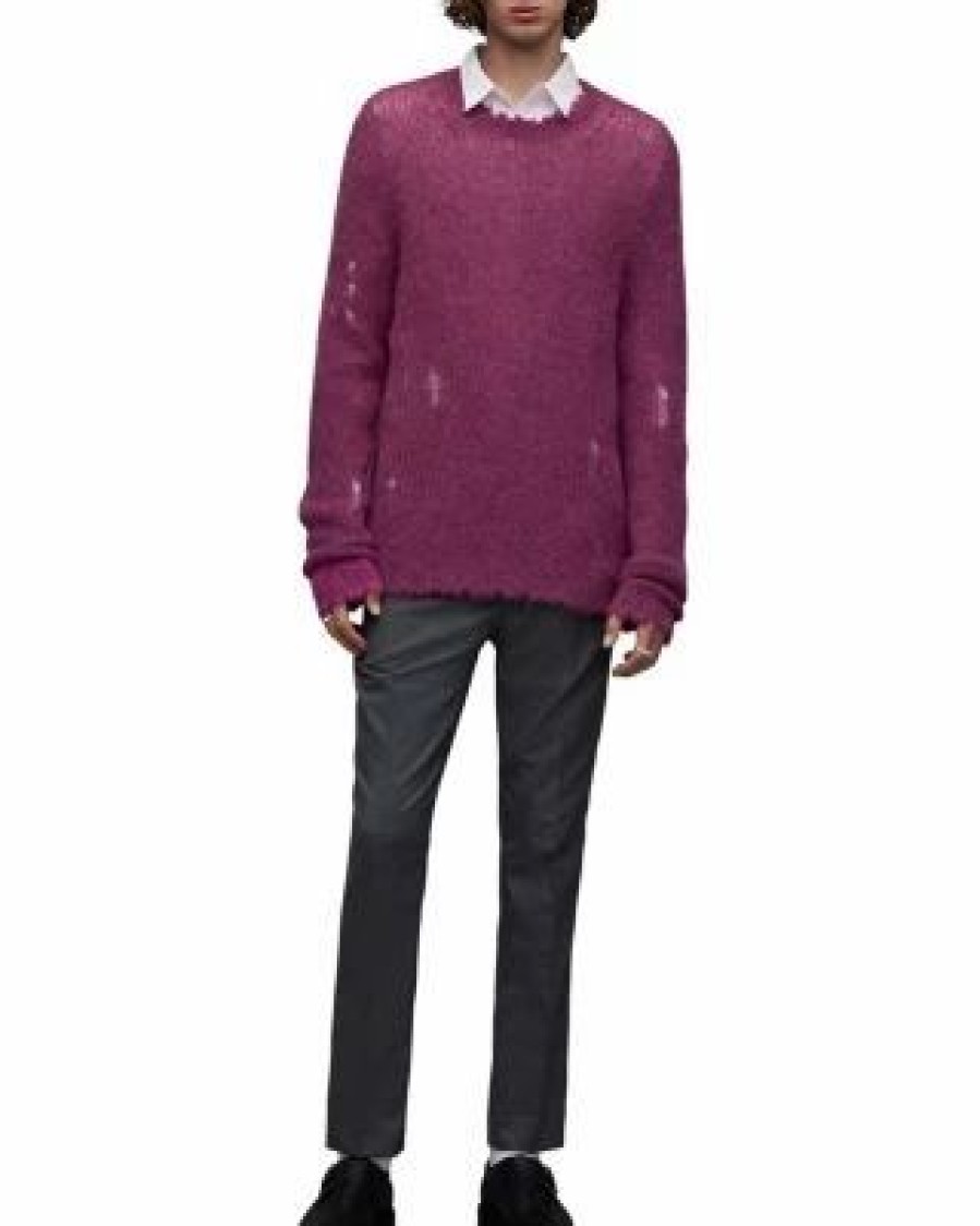 Men * | Bleaker Relaxed Fit Sweater Allsaints Pink