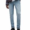 Men * | Rex Slim Fit Jeans In Light Indigo Allsaints Blue