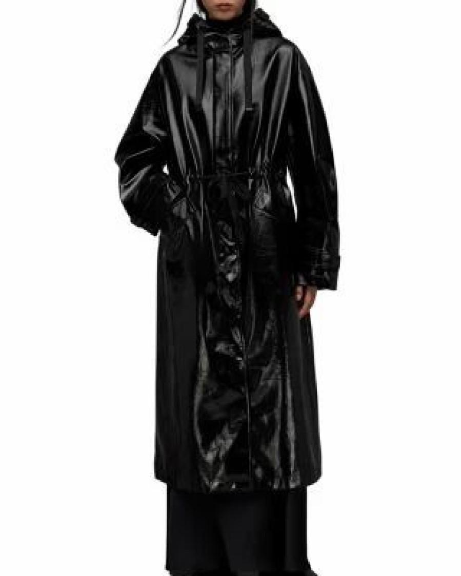 Women * | Erna Trench Coat Allsaints Black