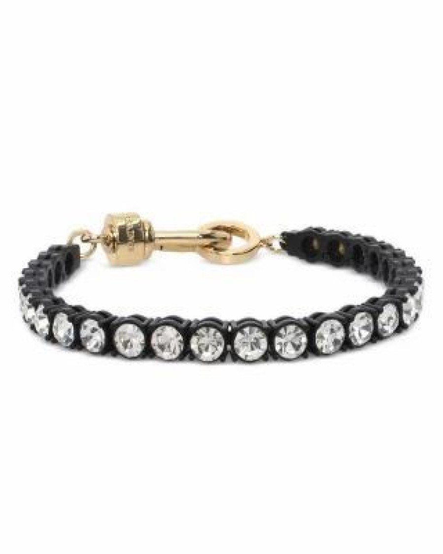 Accessory * | Crystal Tennis Bracelet Allsaints Black