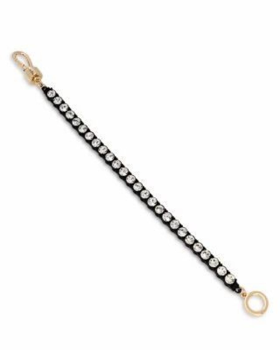 Accessory * | Crystal Tennis Bracelet Allsaints Black