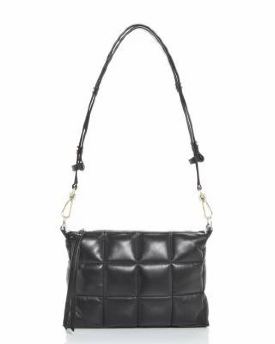 Accessory * | Eve Quilted Leather Shoulder Bag Allsaints Black