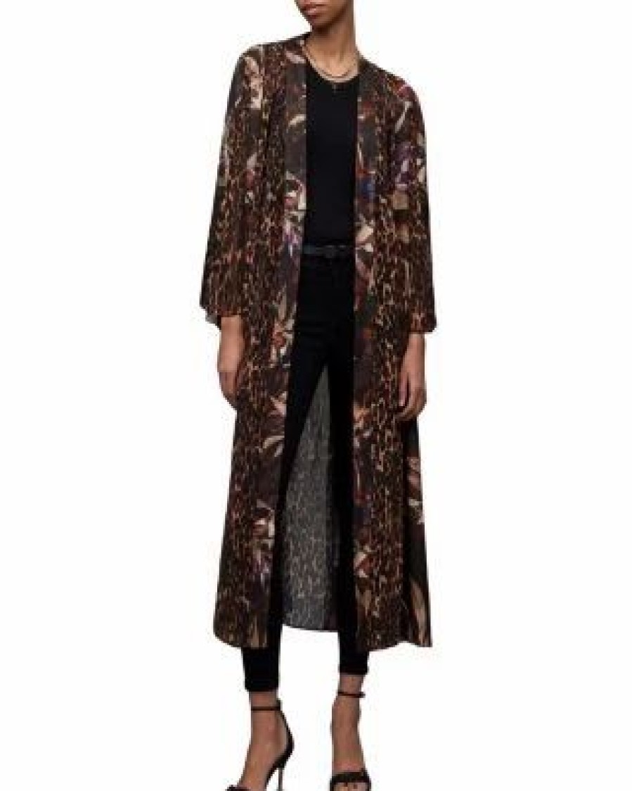 Women * | Elsa Tippi Kimono Allsaints Brown