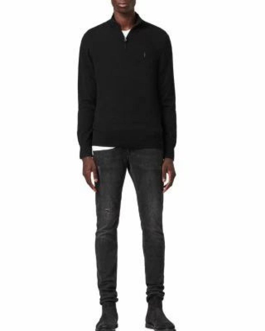 Men * | Kilburn Quarter Zip Sweater Allsaints