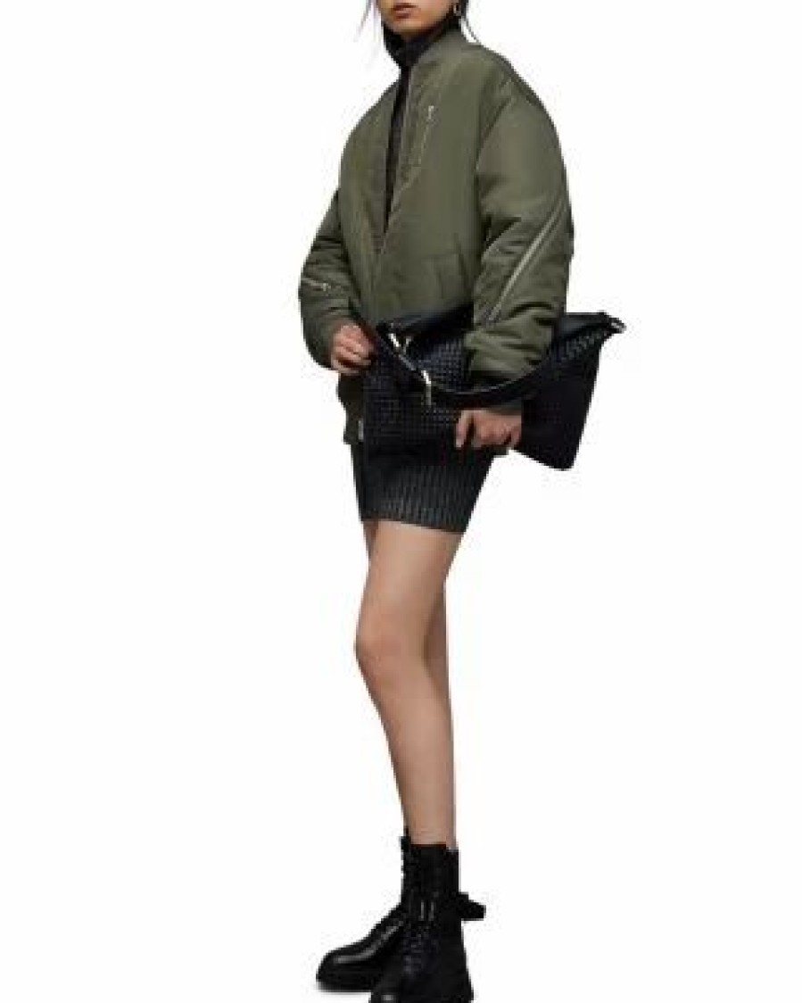 Women * | Scout Bomber Jacket Allsaints Green