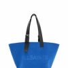 Accessory * | Anik Felt East West Tote Allsaints Blue