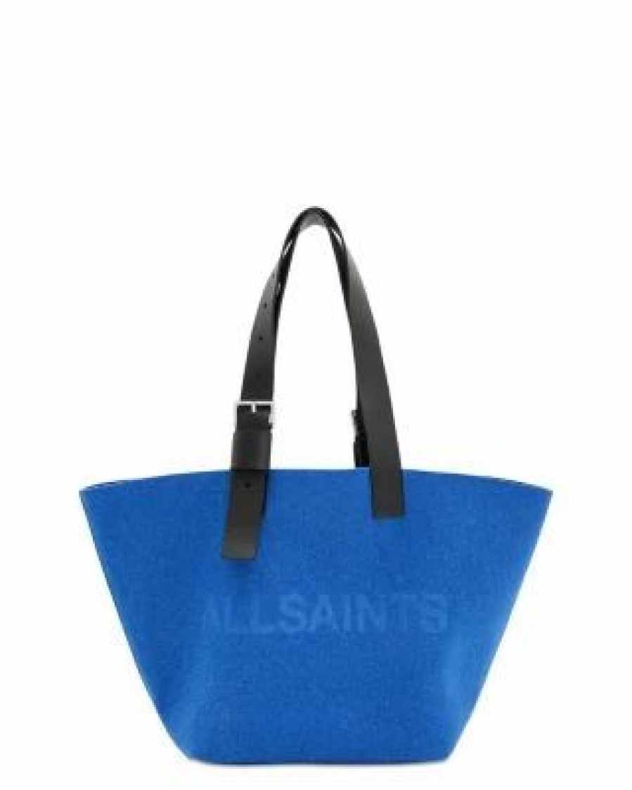 Accessory * | Anik Felt East West Tote Allsaints Blue