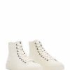 Shoes * | Women'S Bryany Lace Up High Top Sneakers Allsaints White