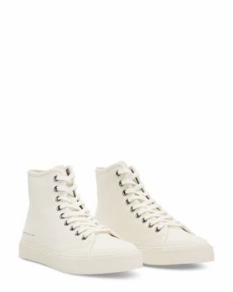 Shoes * | Women'S Bryany Lace Up High Top Sneakers Allsaints White