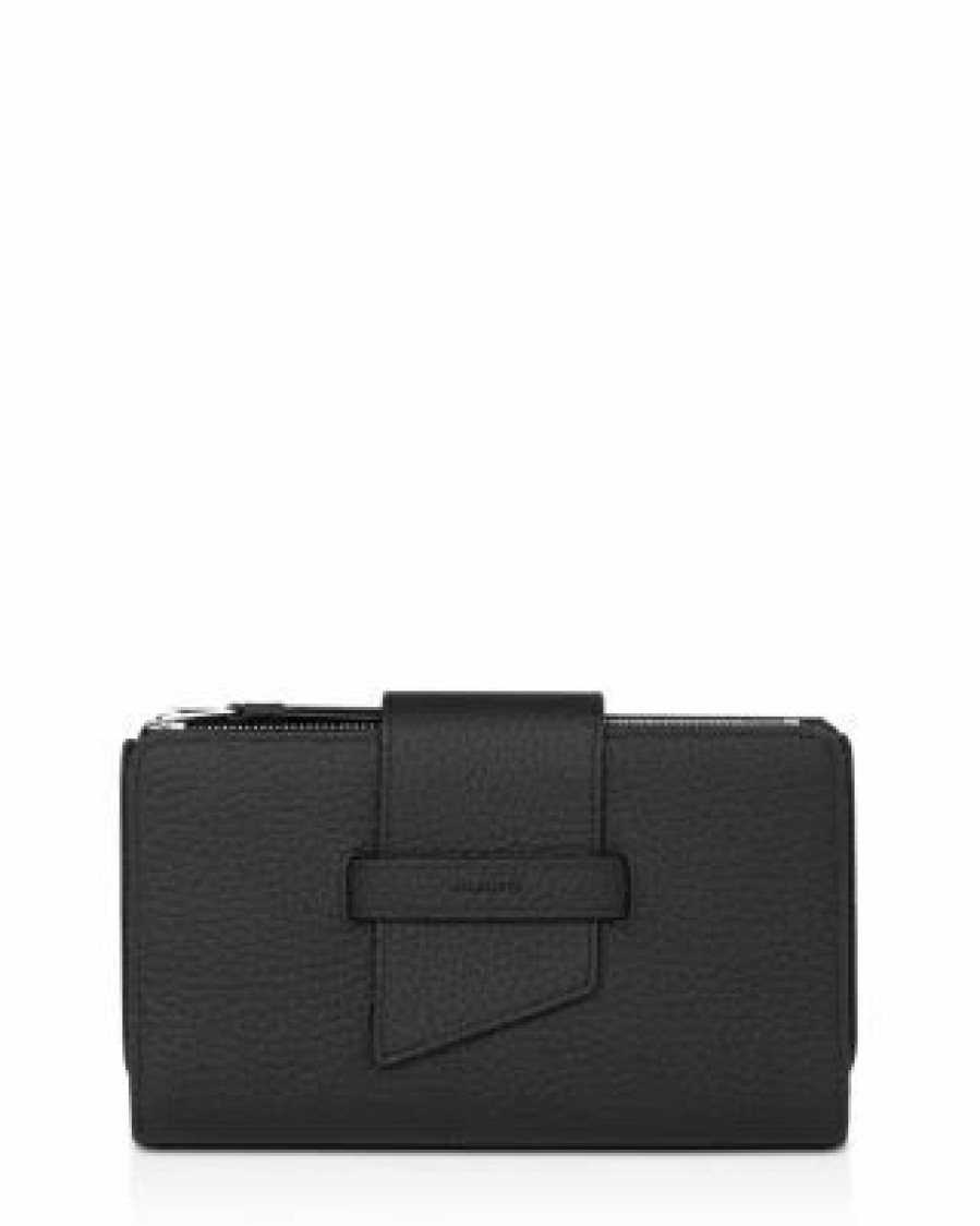 Accessory * | Ray Leather Wallet Allsaints Black