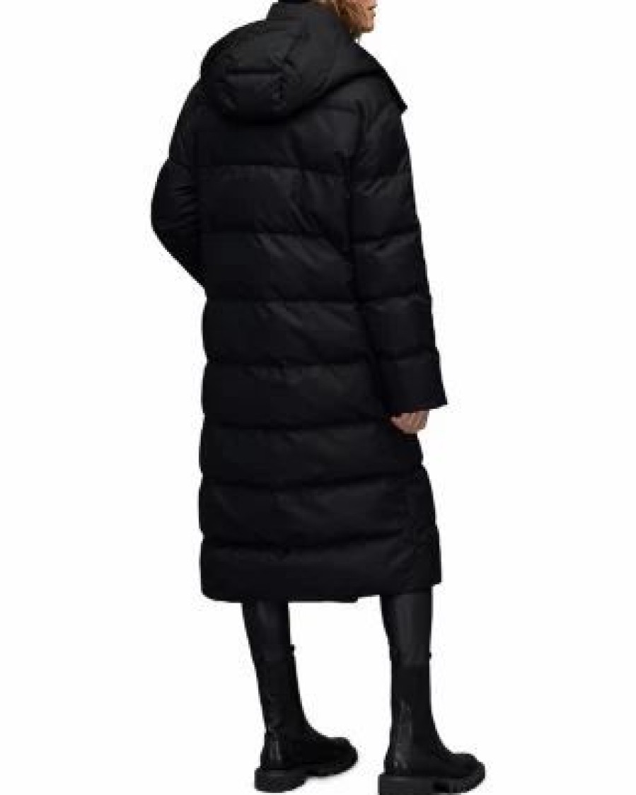 Women * | Allana Hooded Puffer Coat Allsaints Black