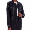 Women * | Bella Studded Denim Jacket Allsaints Black