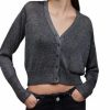 Women * | Lyra Glitter Cardigan Allsaints Silver