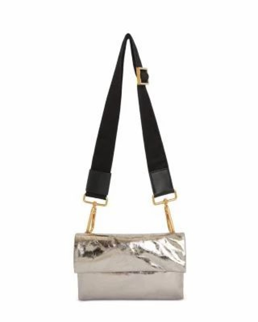 Accessory * | Ezra Metallic Medium Convertible Crossbody Allsaints