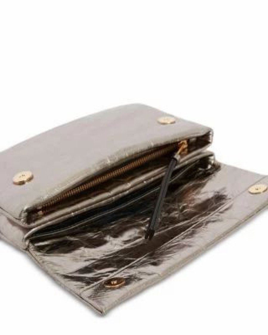 Accessory * | Ezra Metallic Medium Convertible Crossbody Allsaints