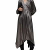 Women * | Estelle Metallic Dress Allsaints Silver