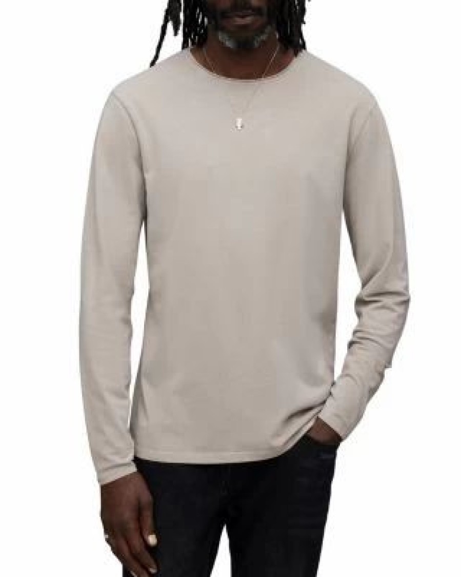 Men * | Bodega Long Sleeve Crewneck Tee Allsaints Green