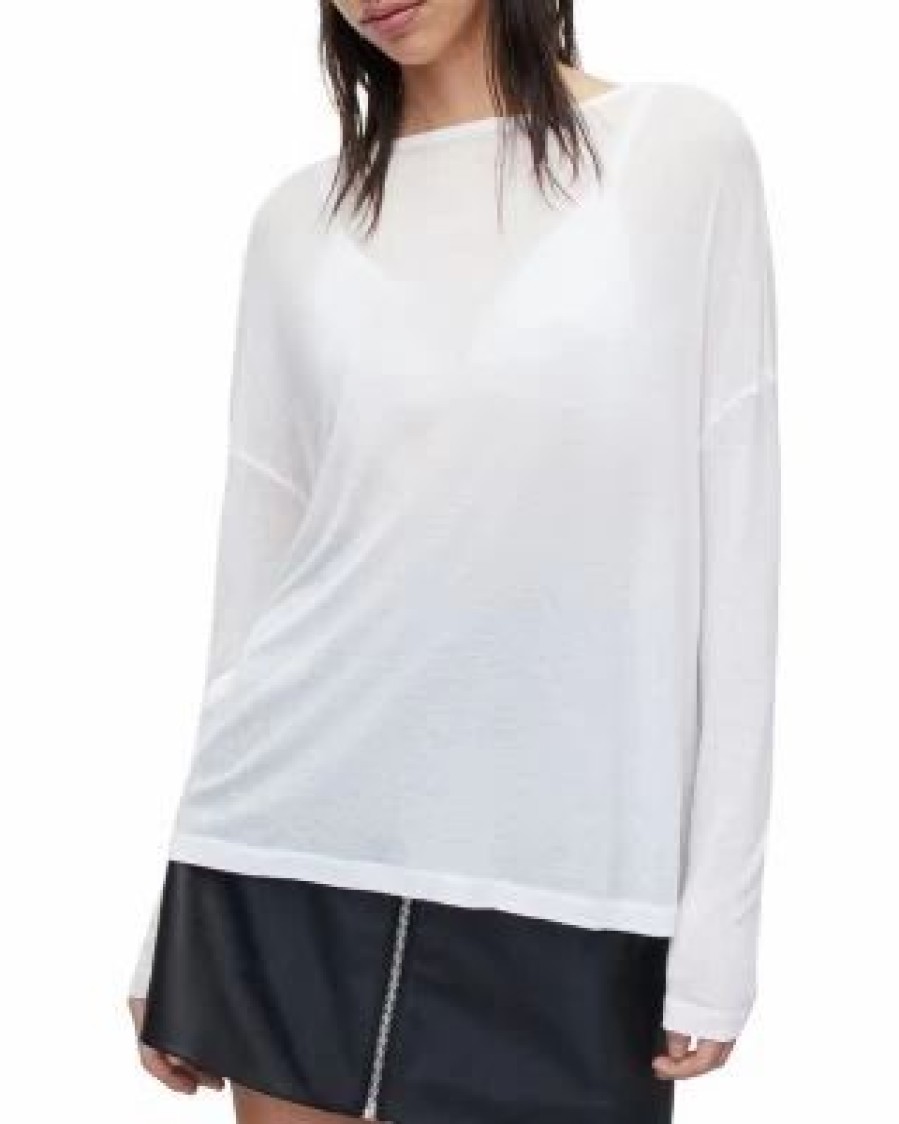 Women * | Rita Francesco Long Sleeve Tee Allsaints