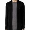 Men * | Mode Merino Wool Open Cardigan Sweater Allsaints