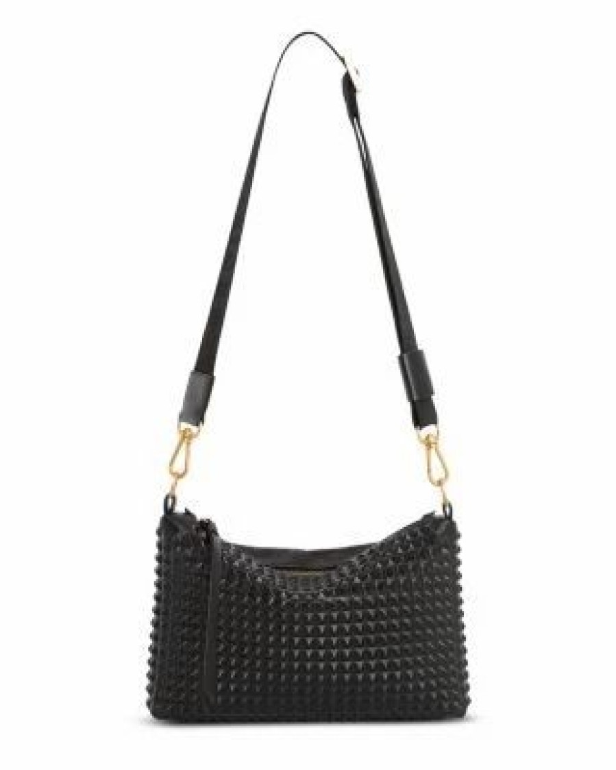 Accessory * | Eve Stud Medium Leather Crossbody Bag Allsaints Black