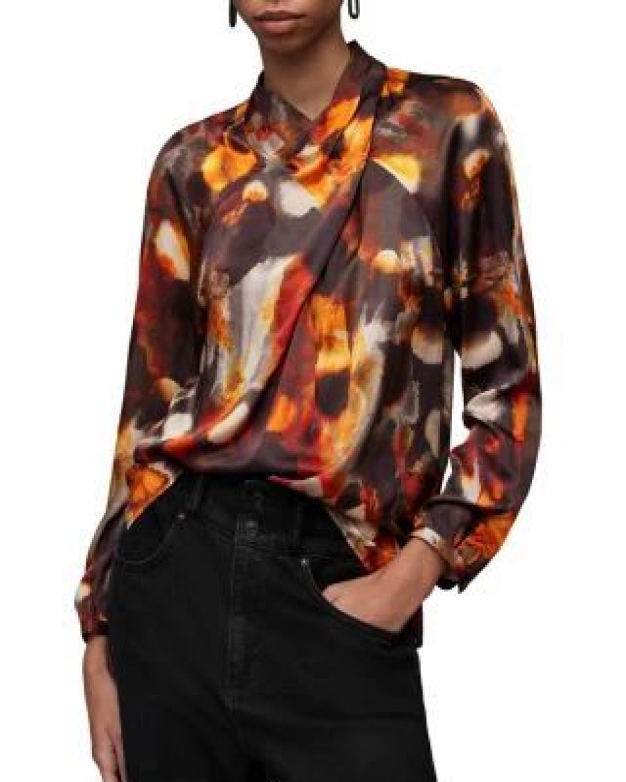 Women * | Zola Mars Blouse Allsaints Brown