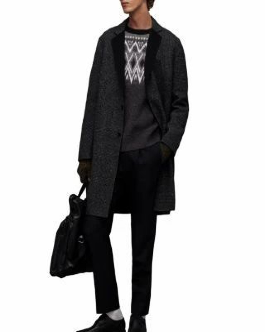 Men * | Aces Oversized Sweater Allsaints Gray