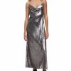 Women * | Hadley Sequin Slip Dress Allsaints Silver