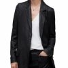 Women * | Aleida Coated Denim Jacket Allsaints Black