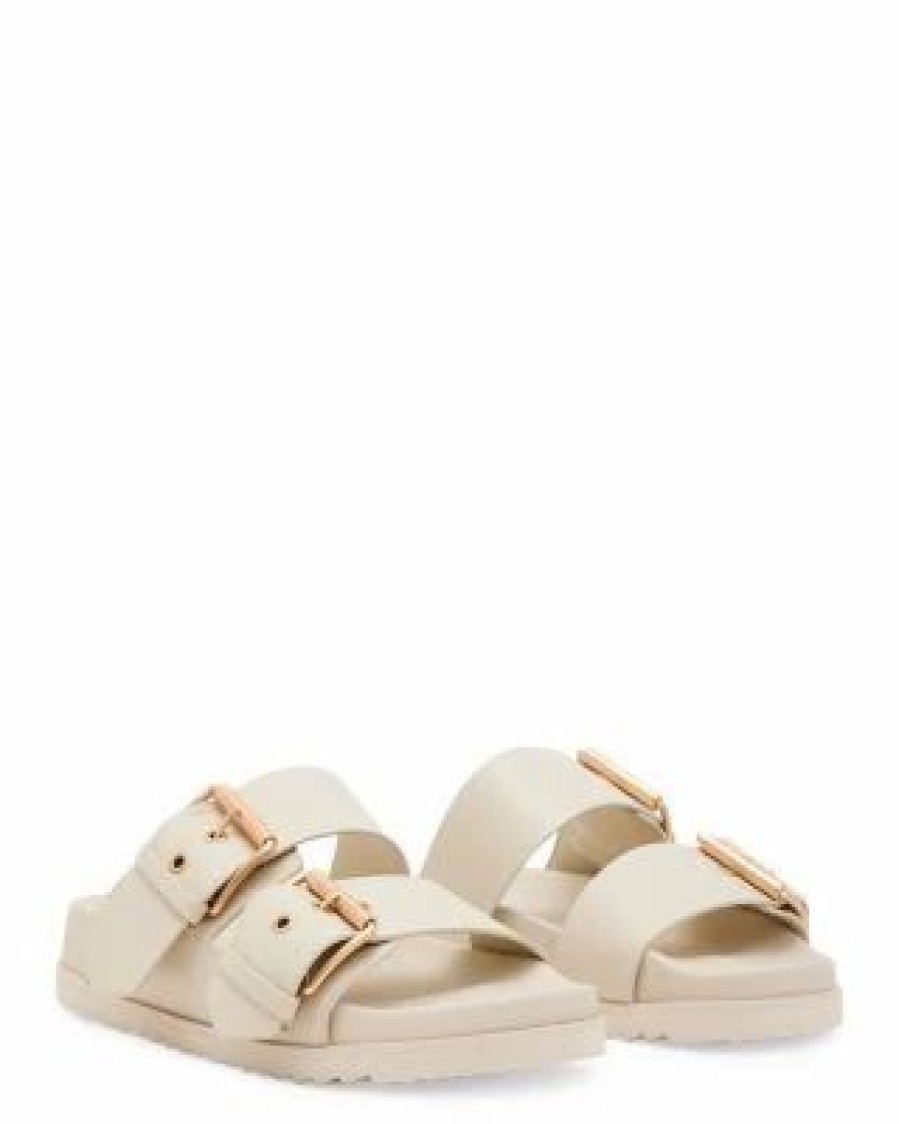 Shoes * | Women'S Sian Slide Sandals Allsaints White