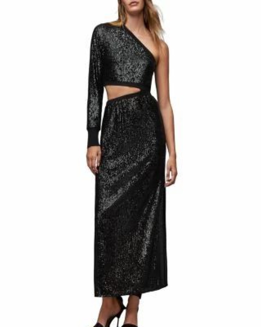 Women * | Daisy Topaz Sequin Dress Allsaints Black