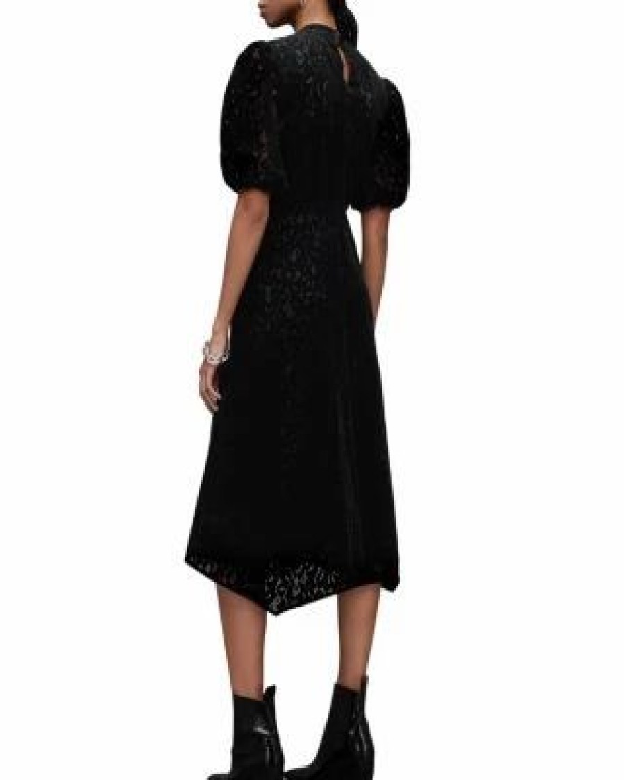 Women * | Camila Lace Dress Allsaints Black