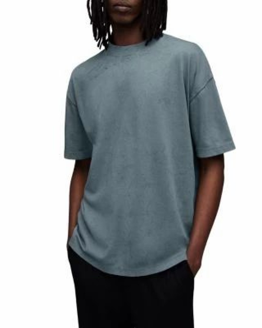 Men * | Turis Crewneck Tee Allsaints Blue