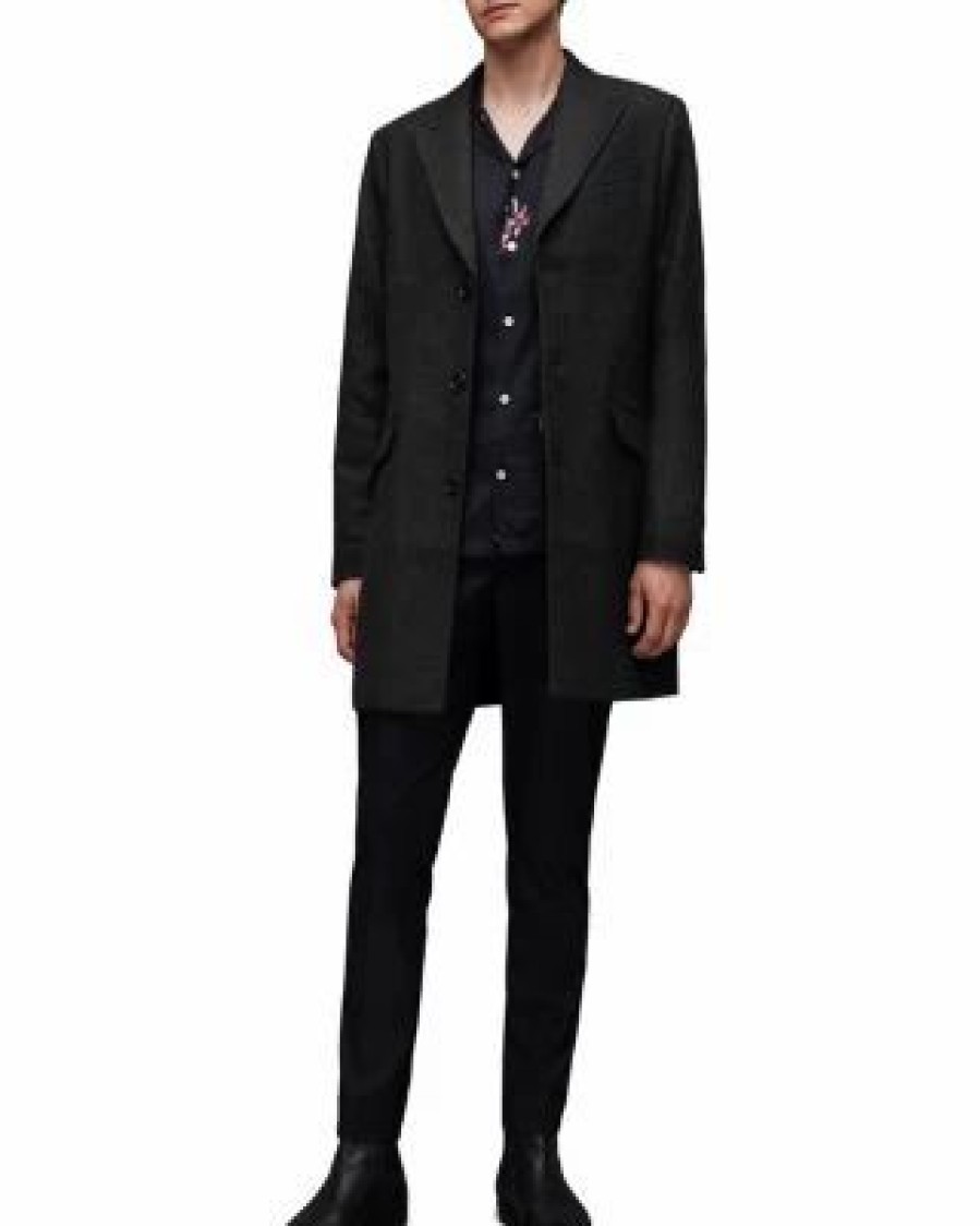 Men * | Manfred Coat Allsaints Black