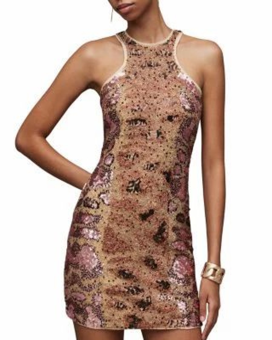 Women * | Norma Embellished Dress Allsaints Multi