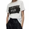 Women * | Axyl Grace Graphic Tee Allsaints White