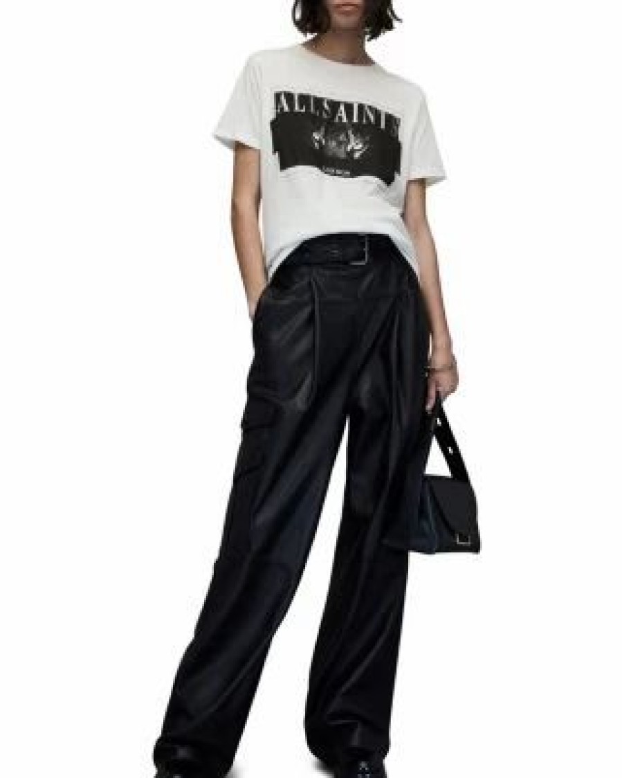 Women * | Axyl Grace Graphic Tee Allsaints White