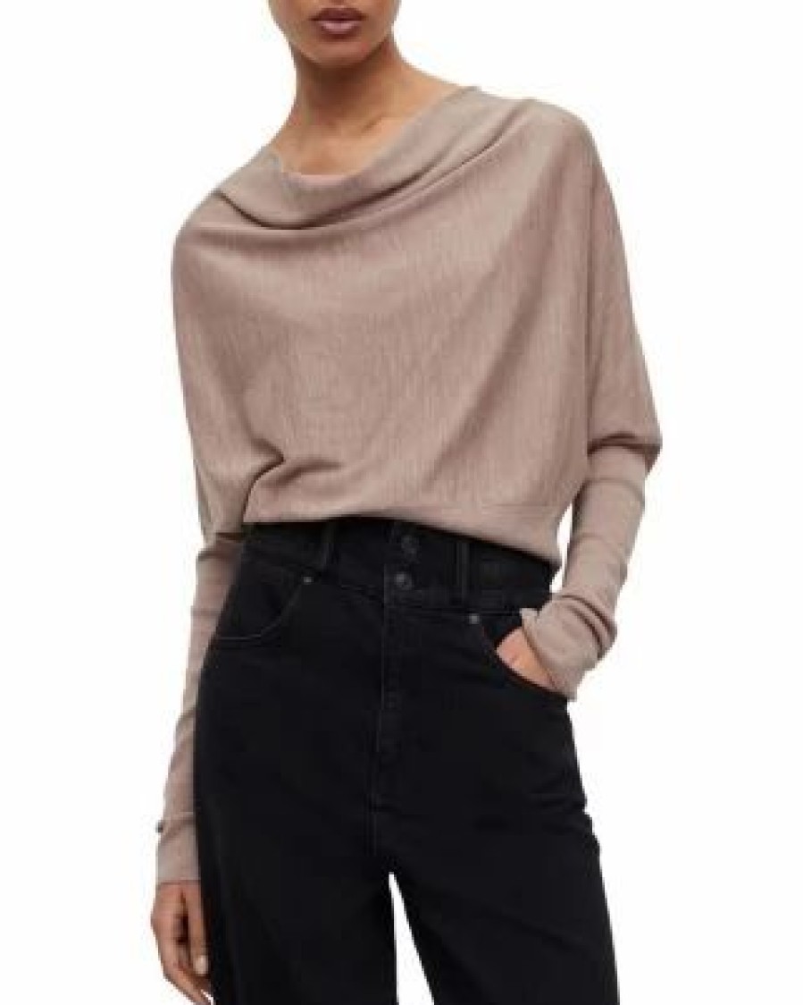 Women * | Ridley Cowl Neck Cropped Sweater Allsaints