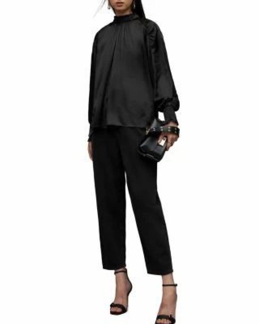 Women * | Maria Blouson Sleeve Top Allsaints Black