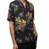 Men * | Cosmonaut Relaxed Fit Printed Short Sleeve Camp Shirt Allsaints Multi