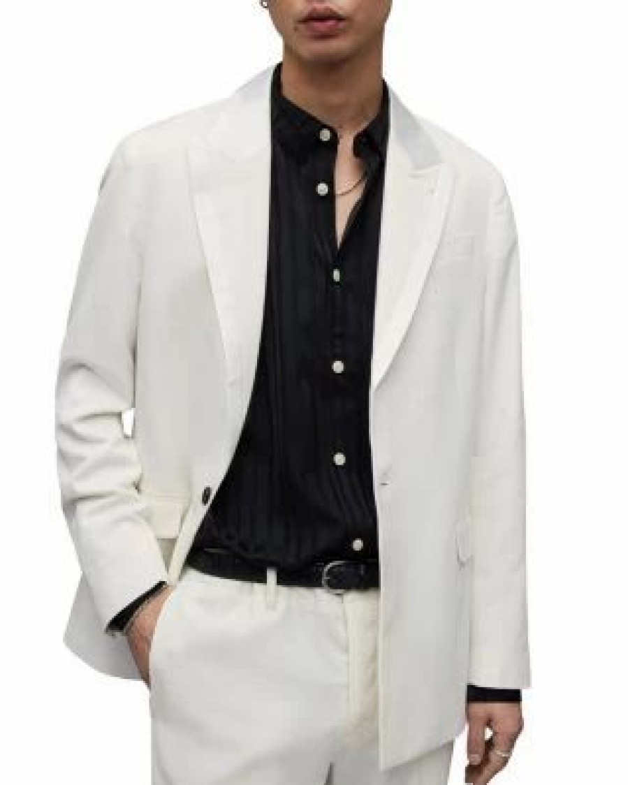 Men * | Canis Regular Fit Blazer Allsaints White