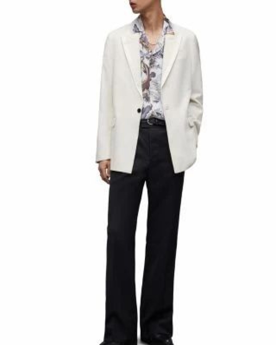 Men * | Canis Regular Fit Blazer Allsaints White