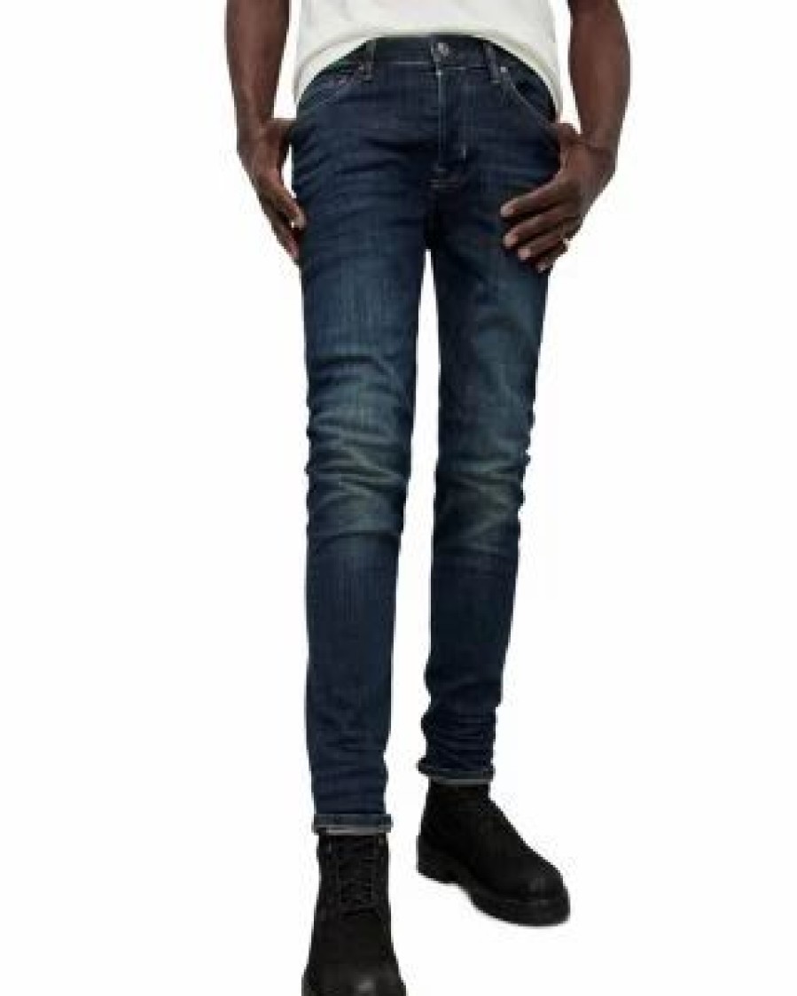 Men * | Rex Slim Fit Jeans In Indigo Allsaints Blue