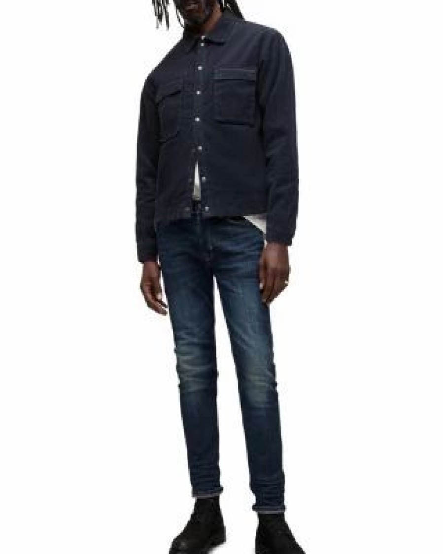 Men * | Rex Slim Fit Jeans In Indigo Allsaints Blue