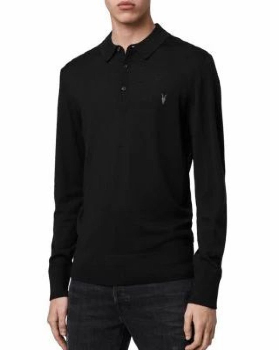 Men * | Mode Merino Slim Fit Polo Allsaints