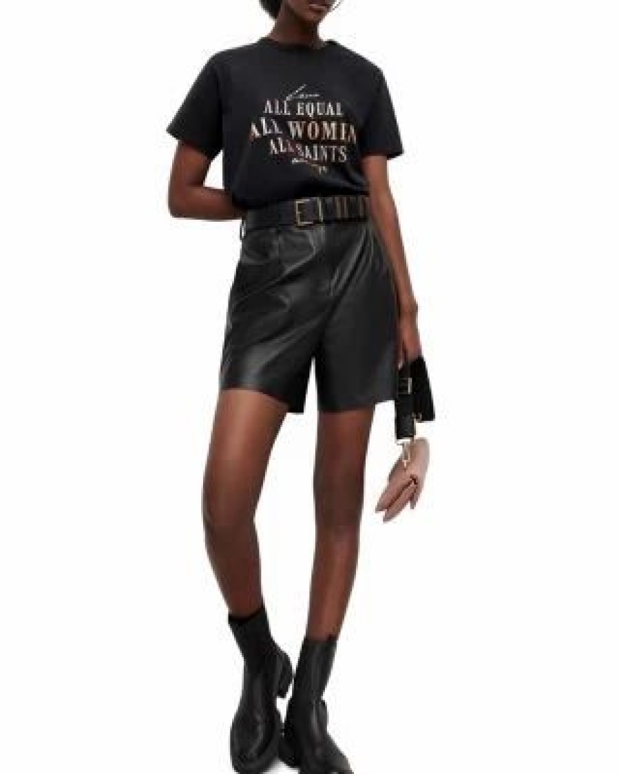 Women * | Raye Grace Graphic Tee Allsaints Black