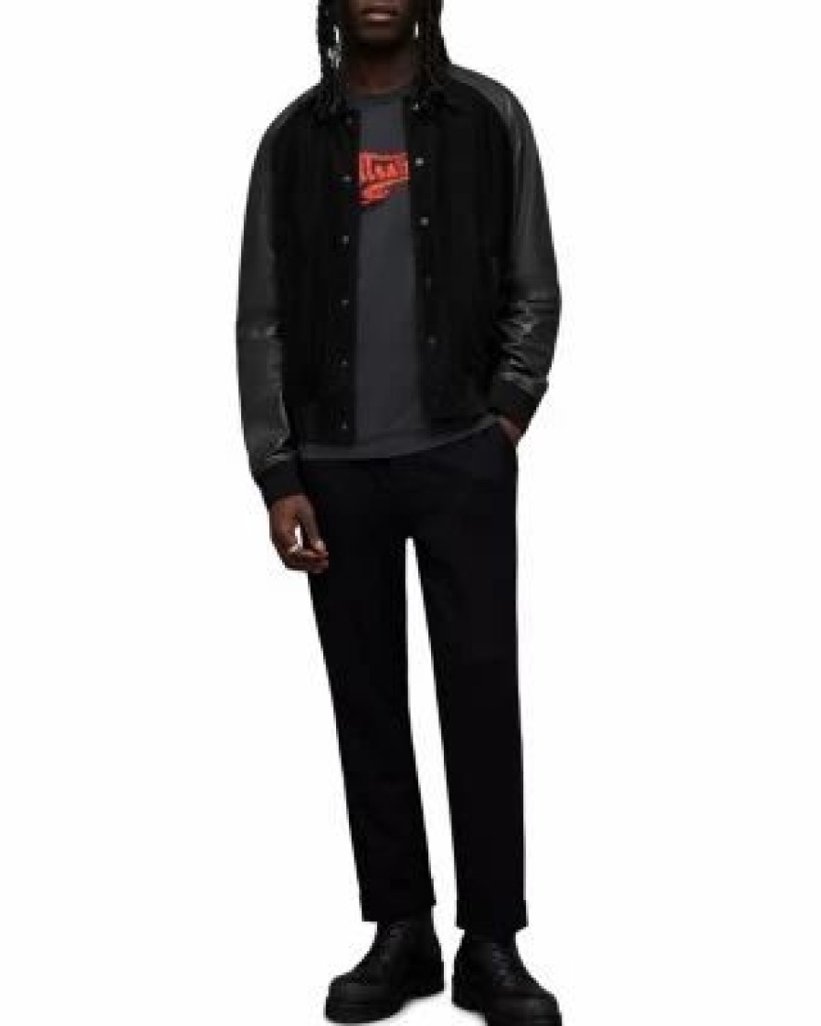 Men * | Maura Bomber Jacket Allsaints Black