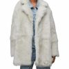 Women * | Blythe Shearling Jacket Allsaints White